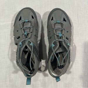Everest Andreas Gray & Blue Hiking Water Outdoor Shoes Women’s Size 7 Quick Lace